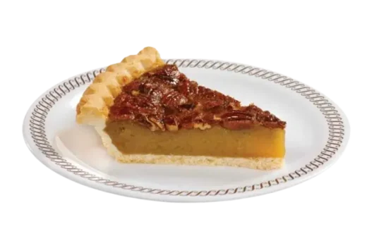 a slice of pie on a plate