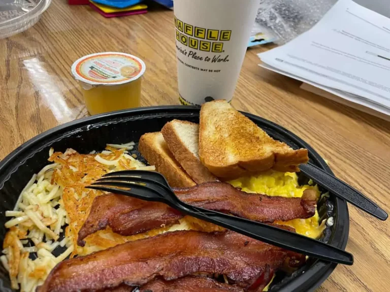steak. egg and hashbrown at waffle house
