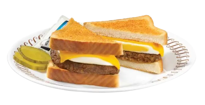 Sausage, Egg And Cheese Sandwich At Waffle House Menu